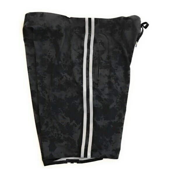 (SOLD) Hurley Mens Black Gray Board Shorts Swim - Picture 2 of 6